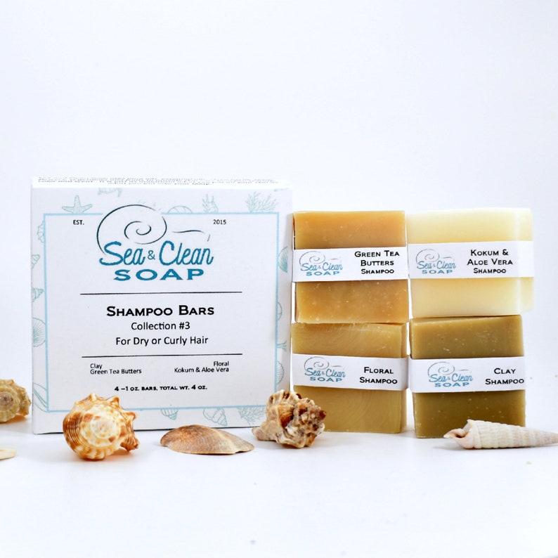 Shampoo Mini 4 Bars, Variety Pack #3