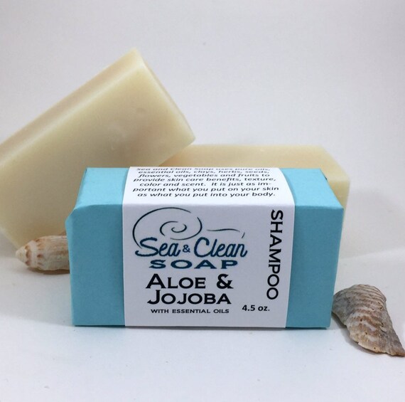 Aloe And Jojoba Shampoo Bar Natural Hair Care Palm Oil Free Etsy