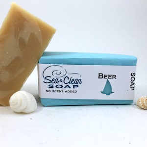 Beer Soap Bar Unscented, Made with Organic Ingredients