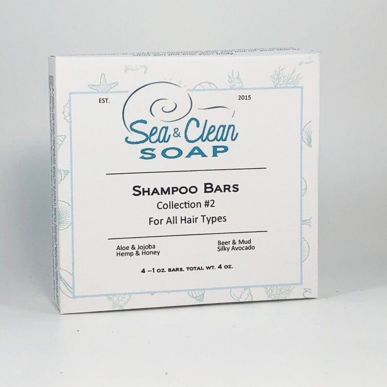 Shampoo Mini 4 Bars, Variety Pack #2