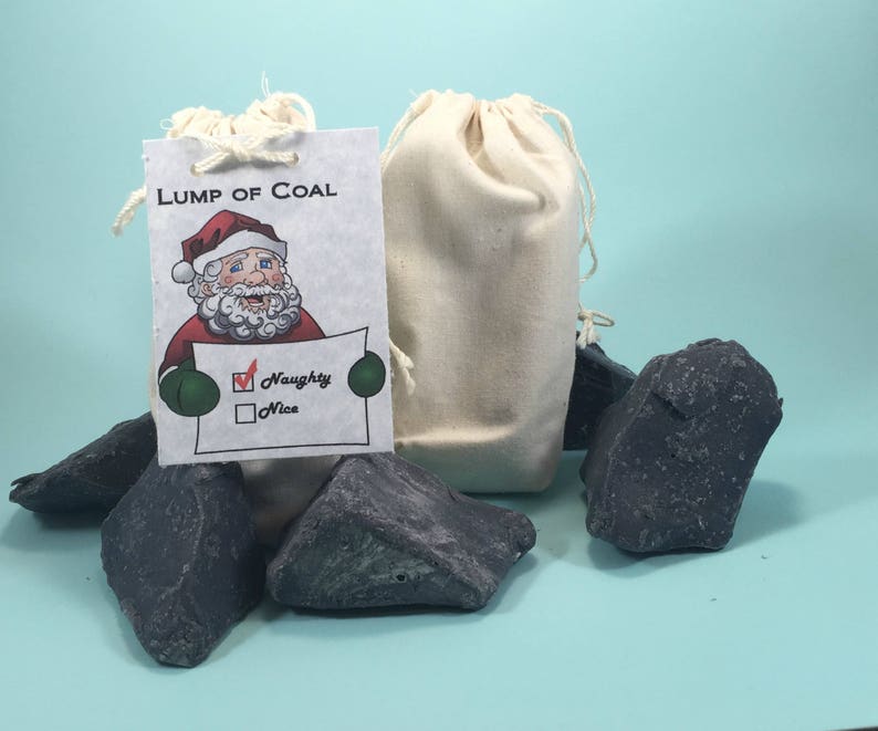 Bag of Coal Lump of Coal Christmas Gag Gift Office Gift Etsy