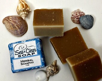 Herbal Shampoo Sample Bar, Natural Hair Care, Made with Essential Oils