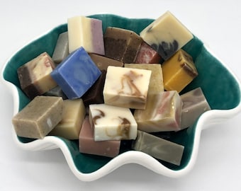 Soap Mini Bars 8 / Essential Oil and Unscented Sale Under 20, Small bars for sampling, Handmade