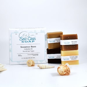 Shampoo Mini 4 Bars Variety, Made with Essential Oils