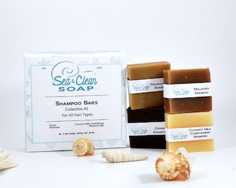 Shampoo Mini 4 Bars Variety, Made with Essential Oils