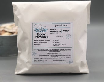 Body Powder, Patchouli, Essential Oils