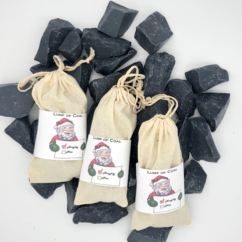 Bag of Coal Lump of Coal Christmas Gag Gift Office Gift Etsy
