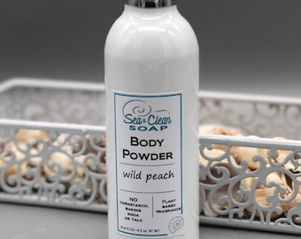 Body Powder, Wild Peach, Metal with Shaker Top