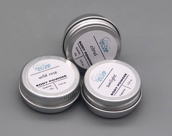 Body Powder, 3 Trial Size - You Pick Scents