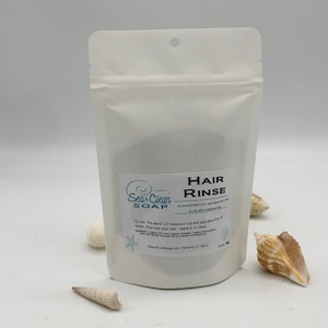 Hair Rinse, Herbal Citric Acid Rinse, Conditioner, Detangler, Plastic Free