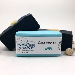 Charcoal Soap Bar with Essential Oils immagine 1