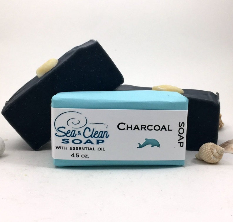 Charcoal Soap Bar with Essential Oils immagine 1