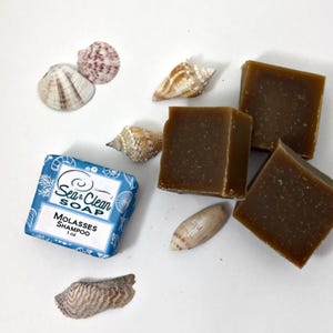 Molasses Shampoo Bar Sample, Essential Oil Natural Sulfate Free
