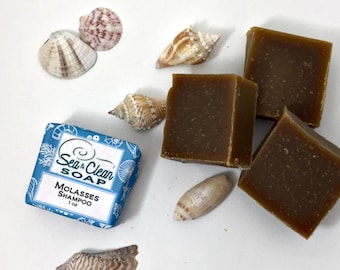 Molasses Shampoo Bar Sample, Essential Oil Natural Sulfate Free