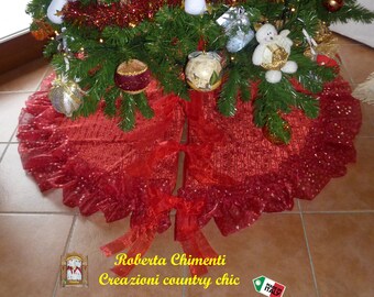Tappeto Per Albero Di Natale Copri Base Albero Di Natale Etsy
