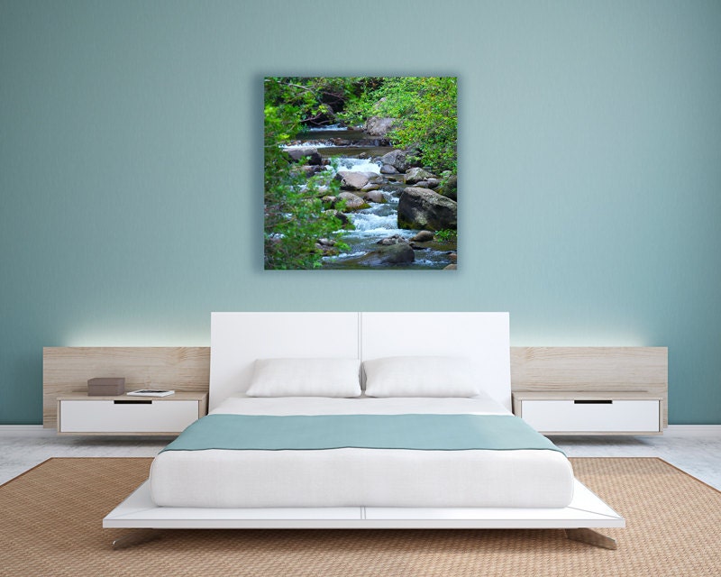 Aluminum Metal Print Wall Art Wall Decor Mountain Stream Etsy