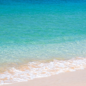 Turquoise Teal and Aqua Beach Picture