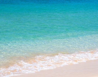 Turquoise Teal and Aqua Beach Picture