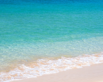 Turquoise Teal and Aqua Beach Picture
