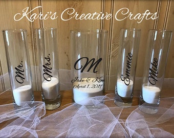 Unity Sand Set, Blended family, ceremony set, Wedding ceremony, Unity set, Personalized Unity, Sand Ceremony Set, unity sand cylinder