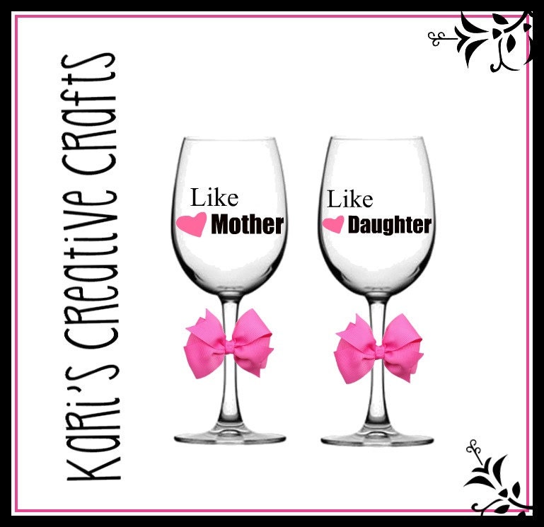 Mom's Time to Wine – 11.25 Wine Glass – Cocktails – Hiccup Girls in Glasses  – Enchanted Treasures Gifts
