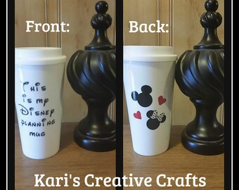 Disney planning mug, Disney, Disney Mug, This is my Disney planning mug, Disney Trip, Disney coffee cup, Minnie mouse mug, Mickey Mouse Mug