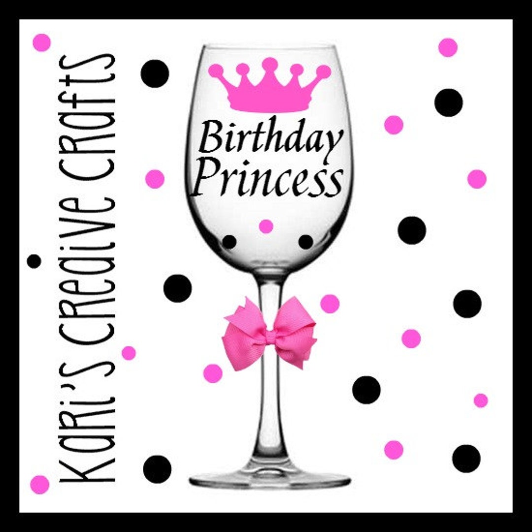 TS Birthday Girl Wine Glass main image 1