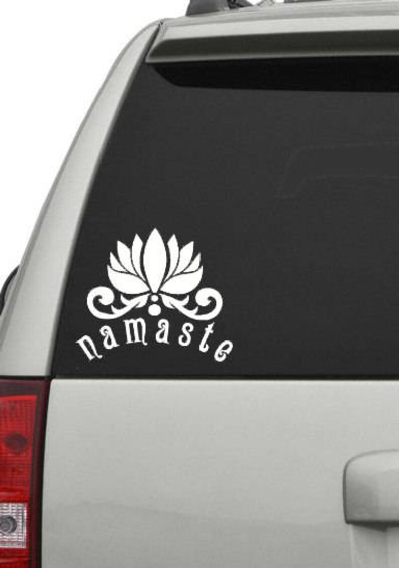 Lotus Flower Decal Car Decal Window Decal Lotus Flower Zen Etsy