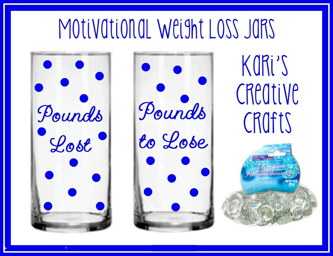 Motivational Weight Loss Jars Motivational Diet Jar Set Etsy