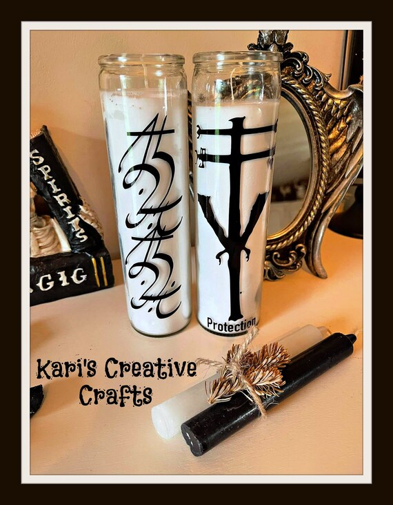 Protection Candle Alter Candle Meditation Candle Etsy