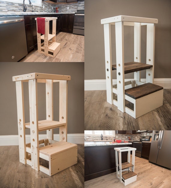 toddler step stool with rails