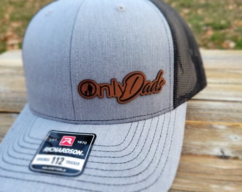 Etsy Onlydads Richardson Trucker Hat 112 Leather Patch With -