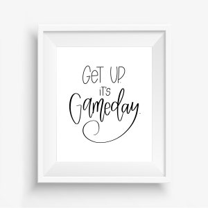 College Gameday digitale downloadbare handgeschreven printscollectie