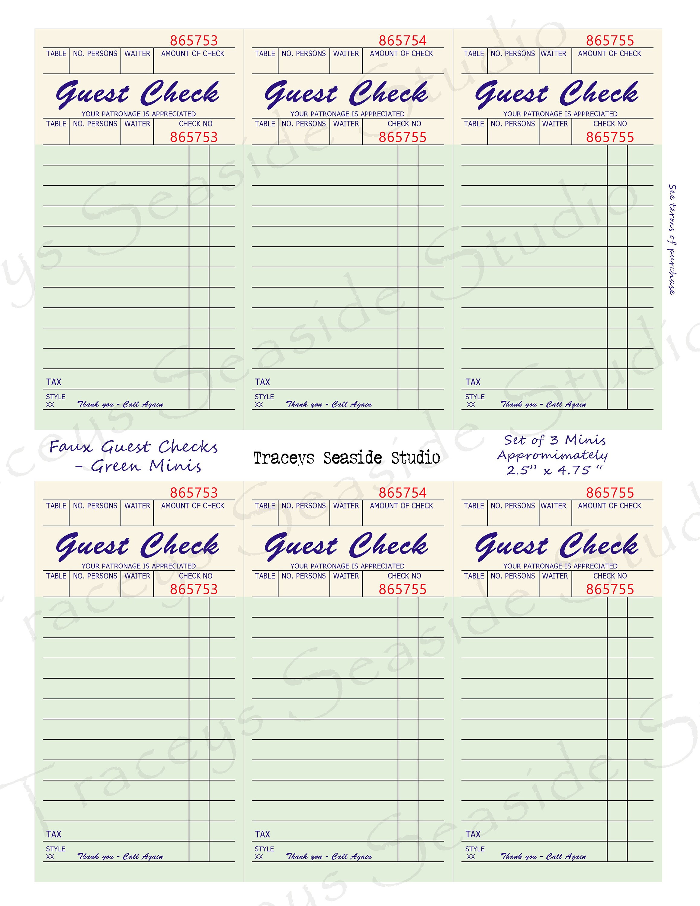 NEW Guest Check Printables updated Version - Etsy UK