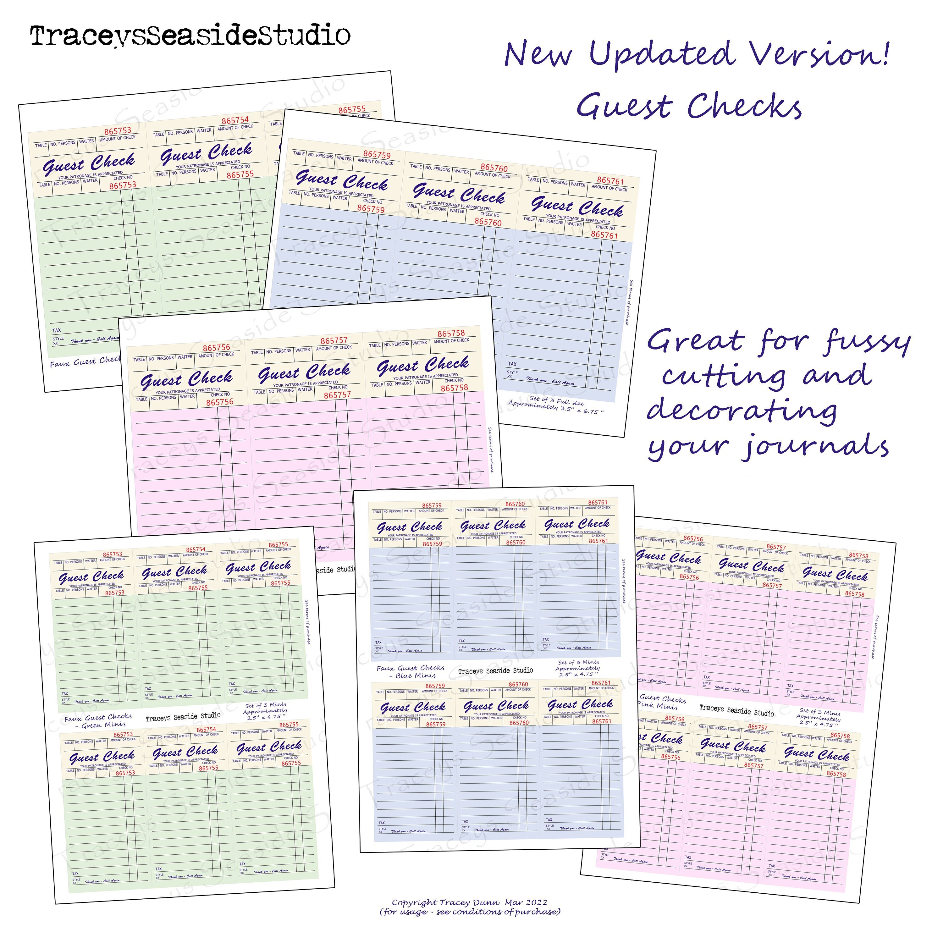 NEW Guest Check Printables updated Version - Etsy UK