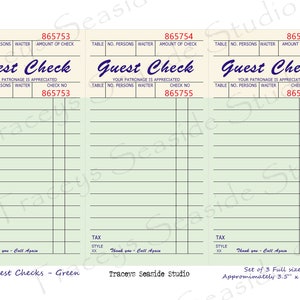 NEW Guest Check Printables updated Version - Etsy UK