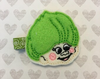green hair troll etsy