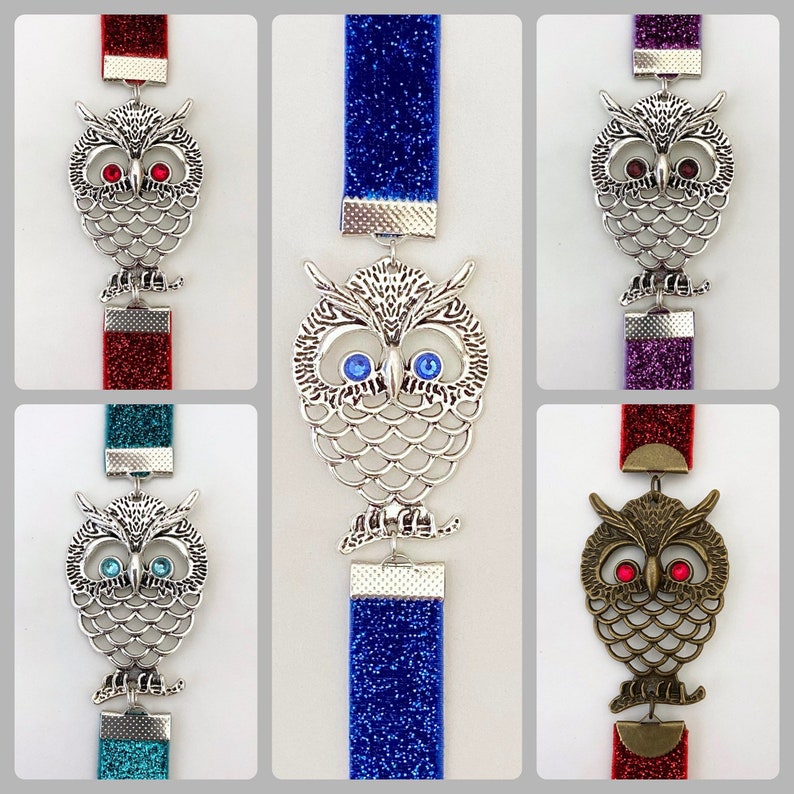 Owl teacher gift Harry Potter Owl elastic bookmark Stretch Etsy