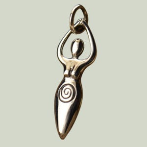 Sterling Silver Fertility Goddess Charm, Goddess Pendant, Moon Goddess Charm, New Mother Charm, Childbirth Charm, Fertility Jewelr