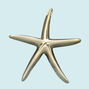 Sterling Silver Starfish Bead, Starfish Pendant, Under the Sea Charms, Ocean Lover Gift, Ocean Charms, Beach Jewelry, Starfish Necklace image 1