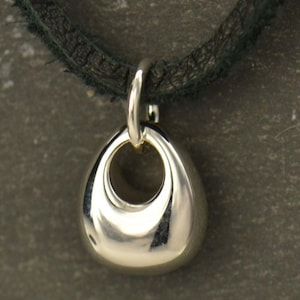 Sterling Silver Teardrop Nugget Dangle Tiny, Teardrop Dangle, Teardrop Pendant, Teardrop Jewelry, Dangle Pendant, Nugget Charm