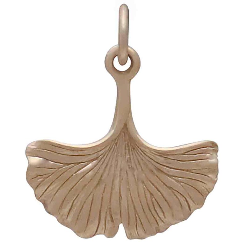 Ginkgo Leaf Charm: Botanical Nature Jewelry image 9