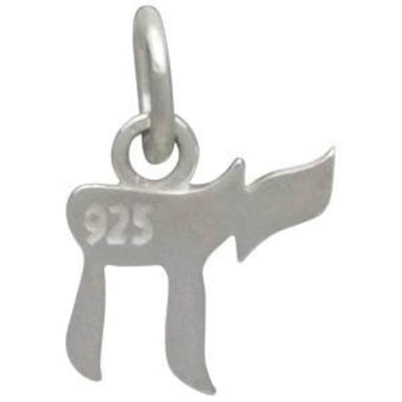 【SHOUIA/ショウイア】 SPICE OF LIFE CHARM Sterling Silver Chai Symbol, Life Charm, Jewish Charm