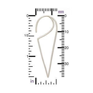 Sterling Silver Open Wire Triangle Hoop Earrings, Triangle Ear Wire ...