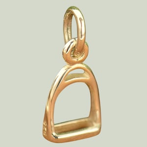 Sterling Silver Stirrup Charm, Horse Charm, Silver Stirrup, Horse Jewelry, Horse Necklace, Horse Riding, Horse Lover, Animal Charm