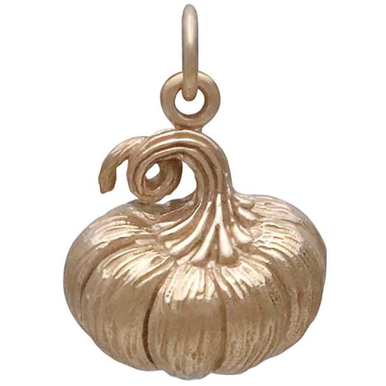 Pumpkin Charm, Sterling Silver Pumpkin, Pumpkin Lover Gift, Halloween Jewelry, Halloween Charm, Pumpkin Pendant, Pumpkin Jewelry, Fall Charm image 8