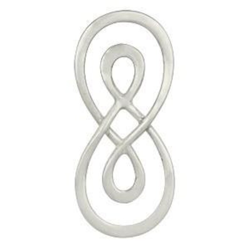 Sterling Silver, Infinity Link, Silver Pendant, Infinity Necklace, Infinity Charm, Jewelry Findings, Jewelry Supplies, Silver Jewelry Link image 5