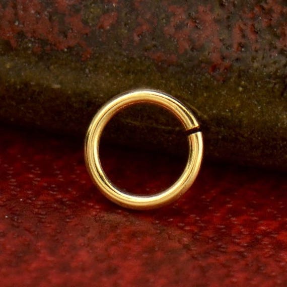 Jewelry findings-oval jump ring 6x8mm 10 pcs gold | HobbySet