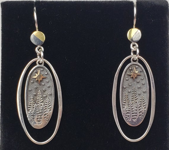 Silver forest christmas best sale earrings