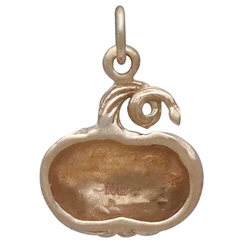 Pumpkin Charm, Sterling Silver Pumpkin, Pumpkin Lover Gift, Halloween Jewelry, Halloween Charm, Pumpkin Pendant, Pumpkin Jewelry, Fall Charm image 10